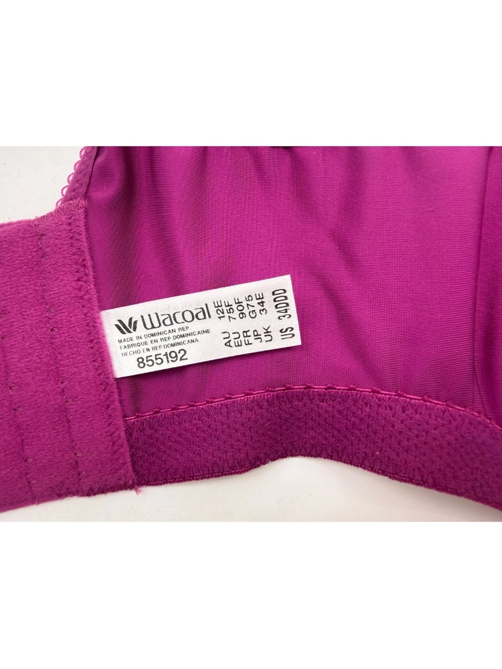 Wacoal Basic Beauty 34DDD Berry Fiz - Picture 6 of 7